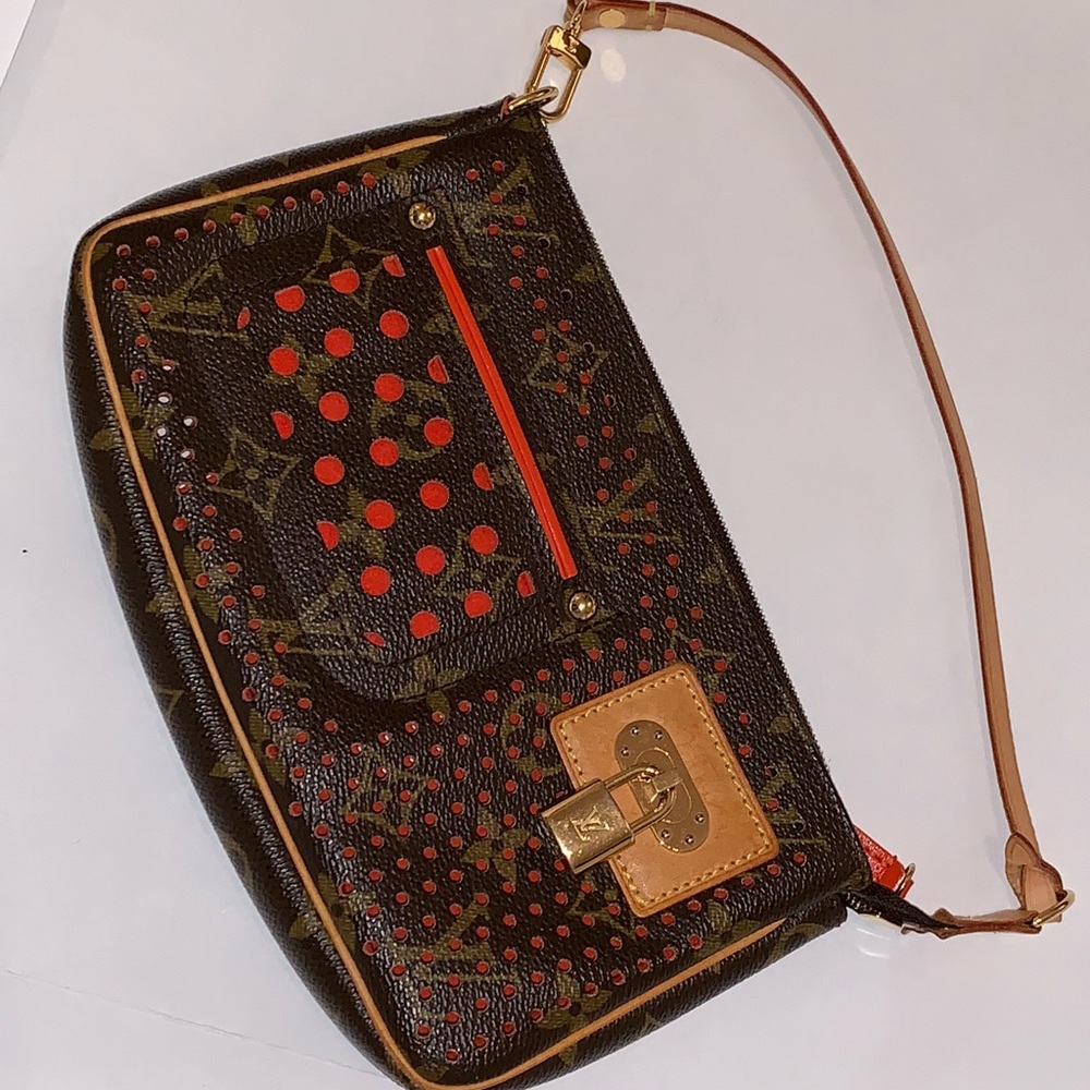 Louis Vuitton Perforated Pochette - Orange